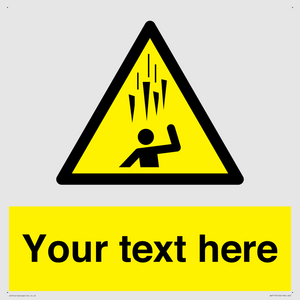 Custom Falling Ice sign